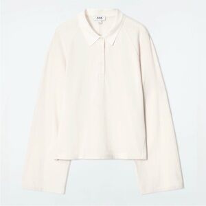 COS Cream Polo Rugby Shirt, Size L